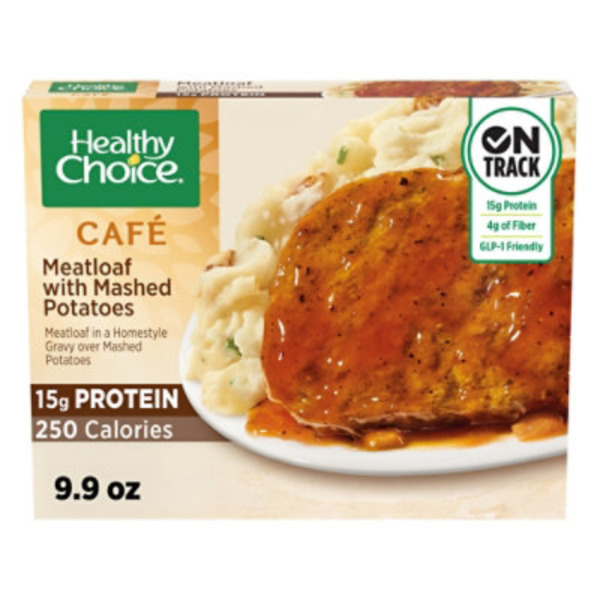 Healthy Choice Cafe Meatloaf with Mashed Potatoes, Frozen Meal