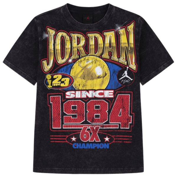 Jordan Boys' Gold 6X Since 84 Tee, XL - Black