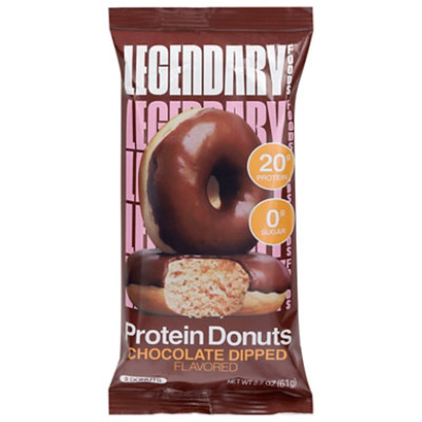 Legendary Foods Chocolate Dipped Flavored Protein Donuts