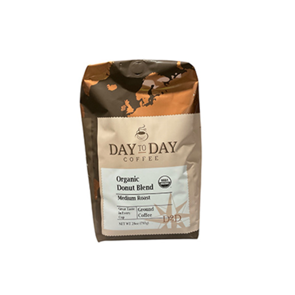 Day To Day Organic Donut Blend Medium Roast Ground Coffee