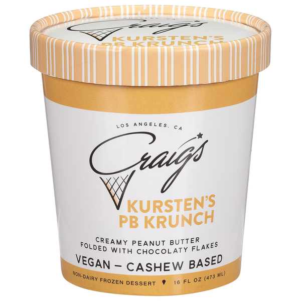 Craig's Frozen Dessert, Non-Dairy, Kursten's PB Krunch
