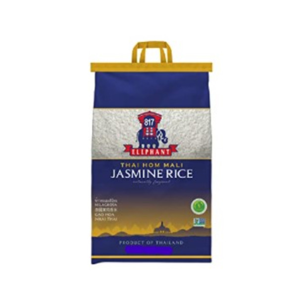 817 Elephant - Thai Hom Mali Jasmine Rice, 50 lb