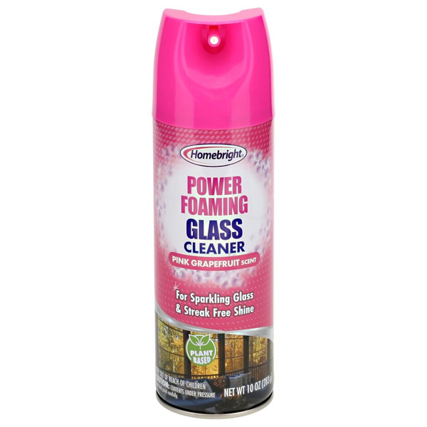 Homebright Power Foaming Glass Cleaner Pink Grapefruit Same-Day