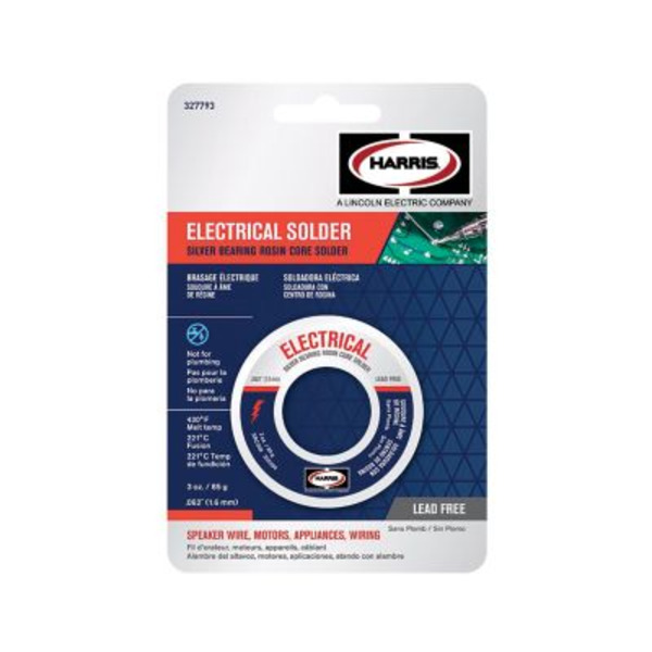 Lincoln Electric 3 oz. Silver Bearing Lead-Free Rosin Core Solder