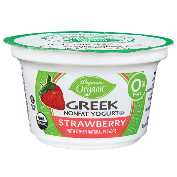 Wegmans Wegmans Organic 0% Greek Nonfat Strawberry Yogurt Same-Day ...