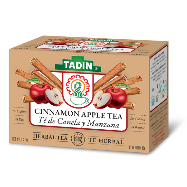 Tadin Cinnamon Apple Tea, Caffeine Free Herbal Tea
