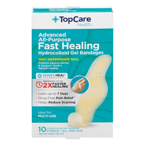 TopCare Hydrocolloid Gel Bandages, Fast Healing Same-Day Delivery