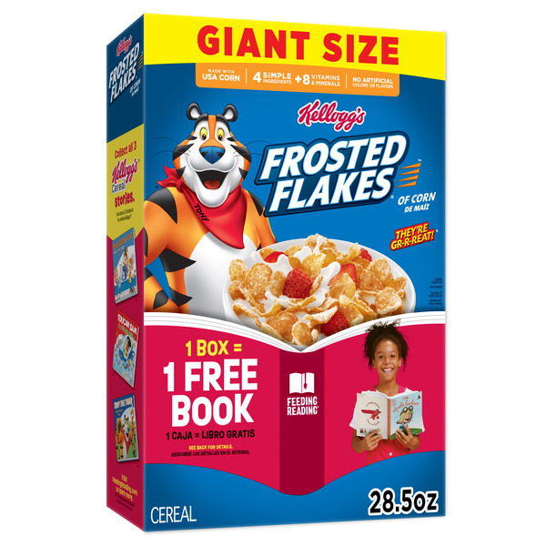 Kellogg's Frosted Flakes Breakfast Cereal, Original, Giant Size