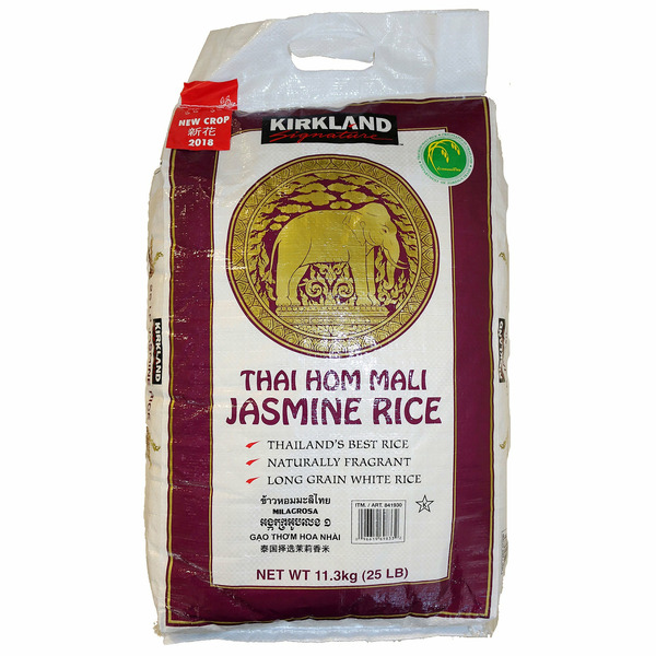 Thai Hom Mali Jasmine Rice, 25 lb