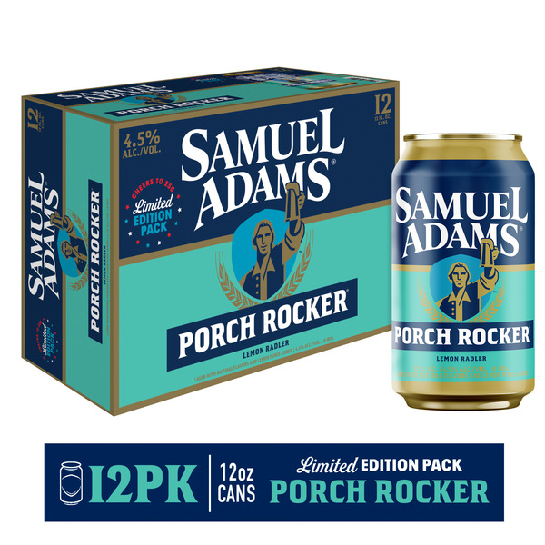 Samuel Adams Porch Rocker Lemon Radler Seasonal Beer (12 fl. oz