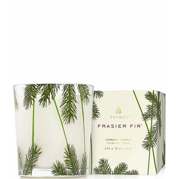 Thymes Frasier Fir Pine Needle Design Poured Candle 13 oz.