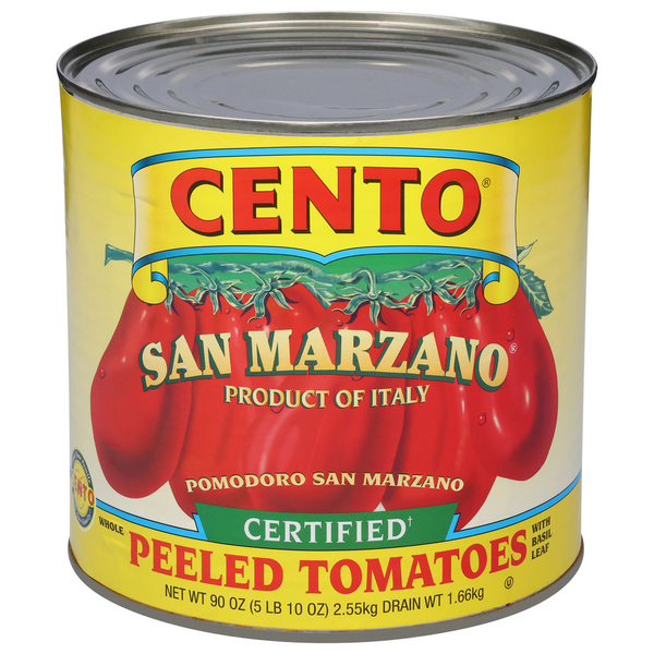 Cento Peeled Tomatoes, with Basil Leaf, Whole Same-Day Delivery or