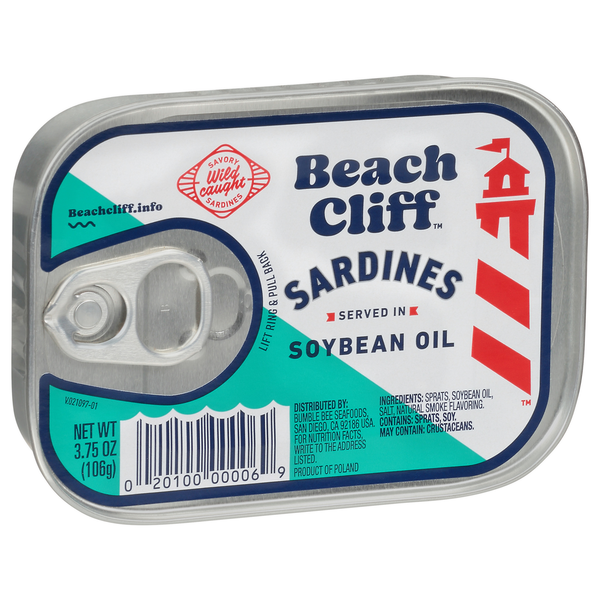 Beach Cliff Sardines in Soybean Oil Same-Day Delivery or Pickup