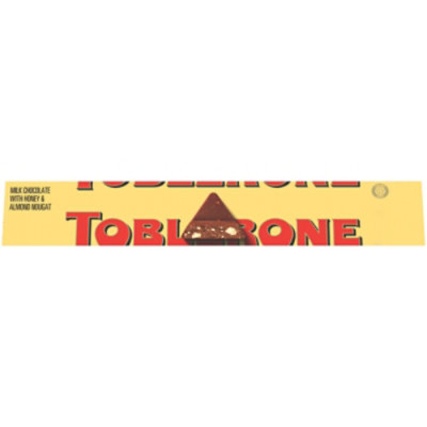 Toblerone Milk Chocolate with Honey & Almond Nougat - 3.5 Oz