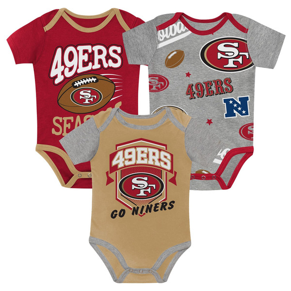 NFL Team Apparel Infant San Francisco 49ers Creeper, 3-6M - Red