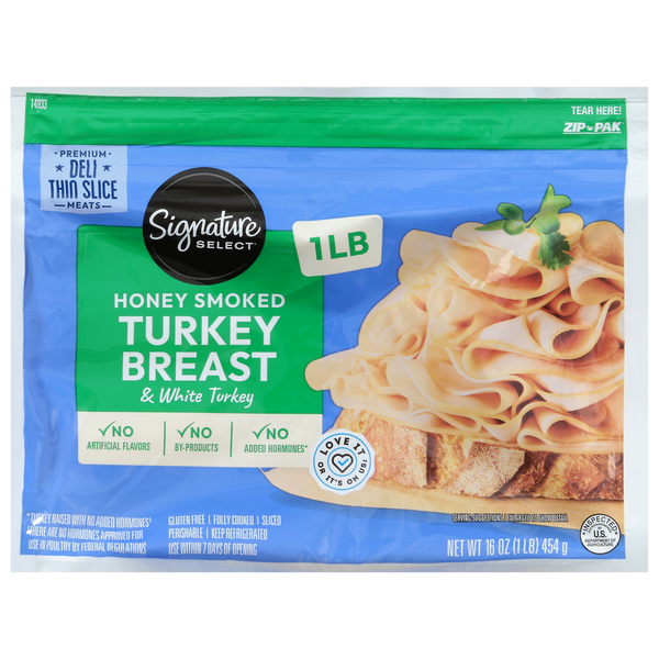 Signature SELECT Turkey Breast, Honey Smoked, Deli Thin Sliced