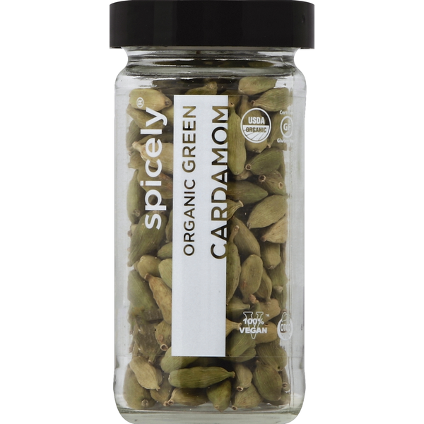 Spicely Organics Cardamom, Green, Organic