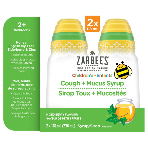 Zarbee's Mucus and Cough, 2 x 118 mL