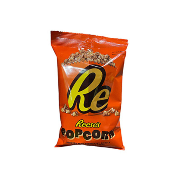 Reese's Popcorn, with Chocolate Drizzle and Peanut Butter Creme