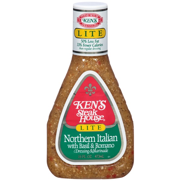Ken's Steakhouse Lite Northern Italian W/Basil & Romano Dressing