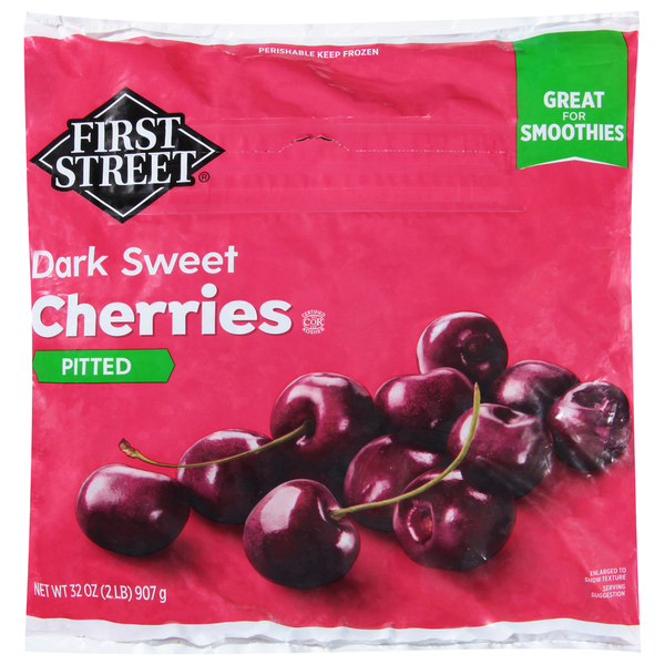 First Street Cherries, Dark Sweet, Pitted Same-Day Delivery