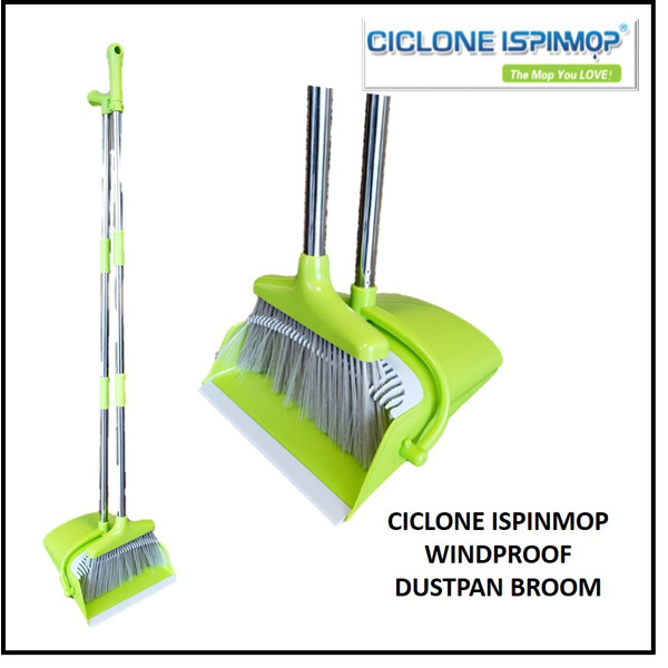 Ciclone IspinMop - Windproof Dustpan Broom, 12/15