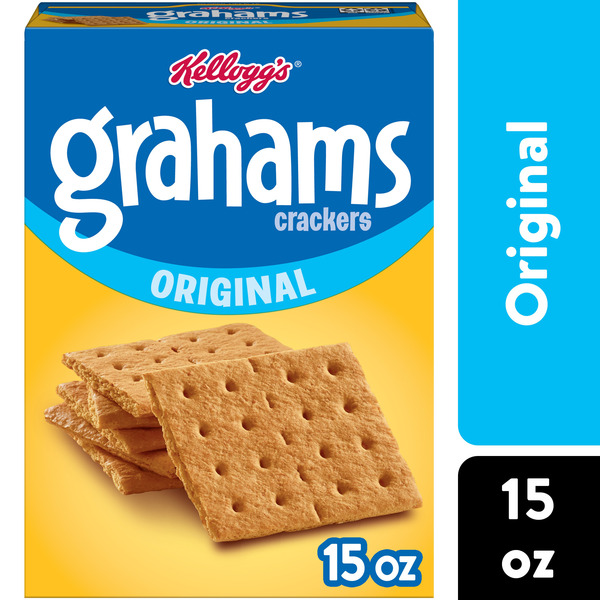 Kellogg's Grahams Original Crackers, Easy Snacks, 15 oz