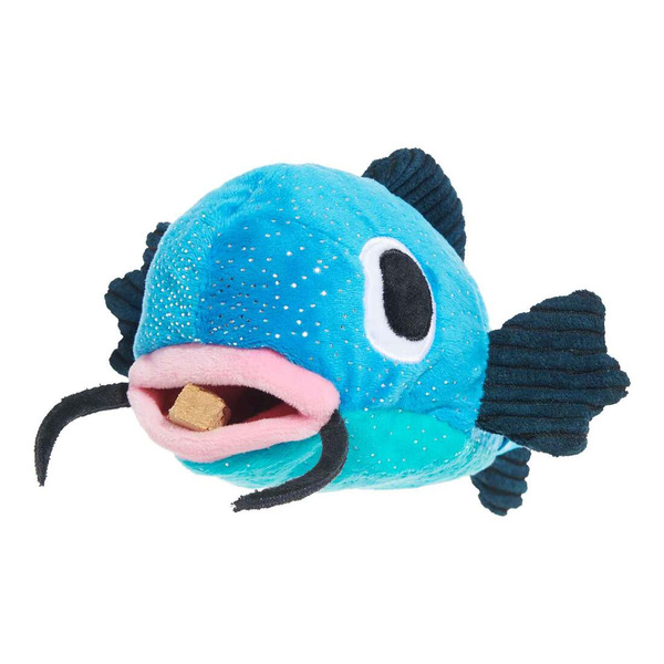 BARK Catfish Claude Plush Dog Toy - Blue