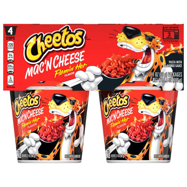 Cheetos Flamin' Hot Flavor Mac 'N Cheese
