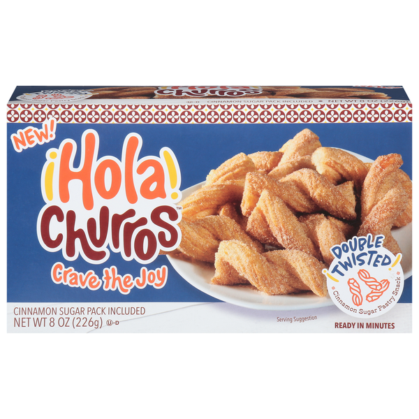 Hola Churros! Pastry Snack, Cinnamon Sugar, Double Twisted Same