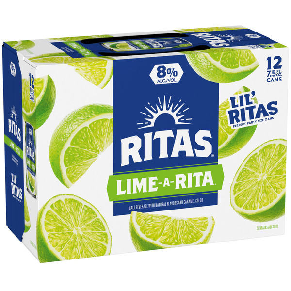Ritas Lime-A-Rita 12 Pack, 7.5 Fl Oz Cans Same-Day Delivery or