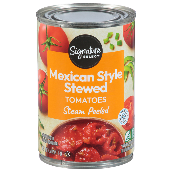 Signature SELECT Tomatoes, Mexican Style, Stewed, Steam Peeled