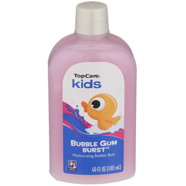 Top Care Kids Moisturizing Bubble Bath, Bubble Gum Burst (40 fl oz