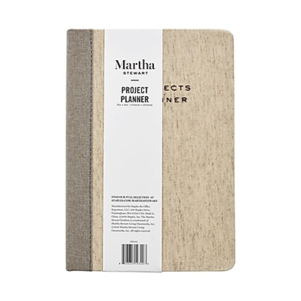 Martha Stewart MS101L 6" x 8" Linen Project Planner Journal