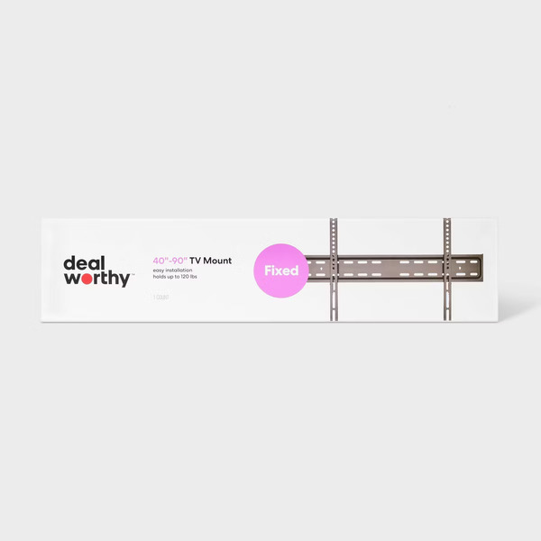 Dealworthy Fixed Low Profile Mount for 40- 90 Inch TV