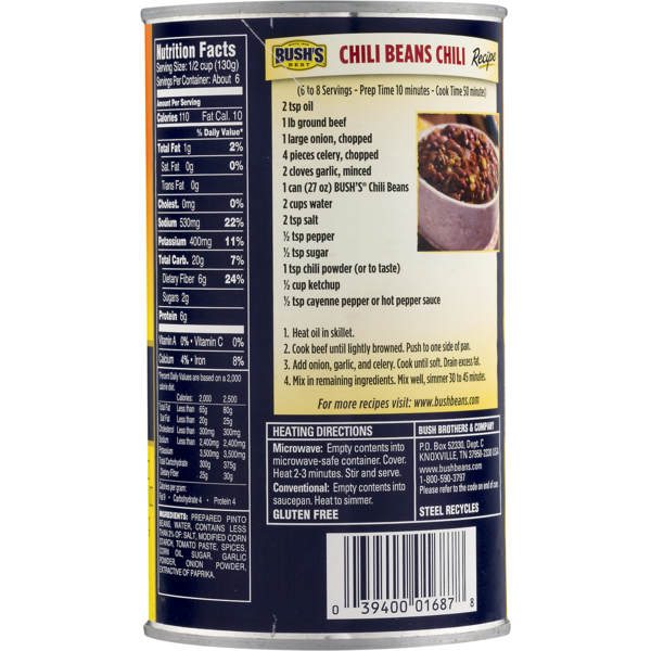 35 Bush's Chili Beans Nutrition Label Labels Design Ideas 2020