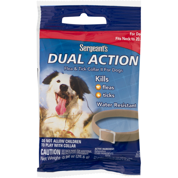 sergeant's dual action flea collar for dogs