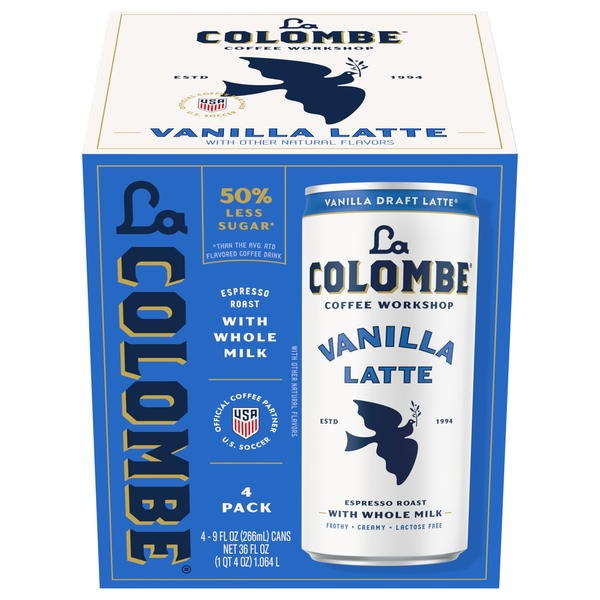 La Colombe Espresso Roast Vanilla Latte Coffee Drink Same-Day