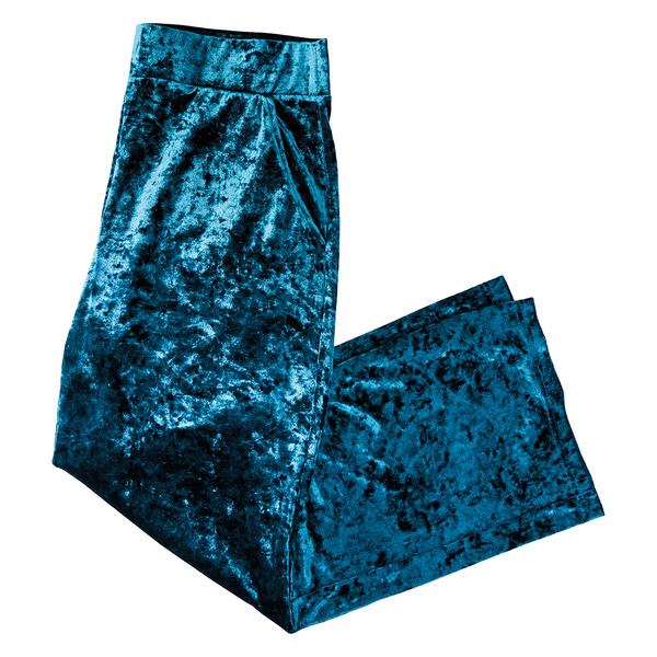 ALDI Serra Ladies' Velvet Pull On Pants Blue Pickup Instacart