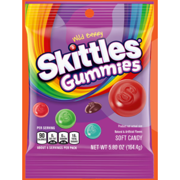 Skittles Wild berry Gummies 5.8z