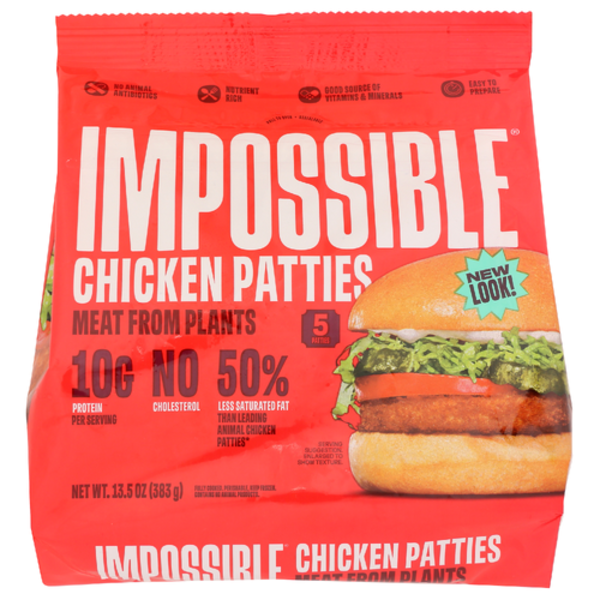Impossible Chicken Patties Made From Plants