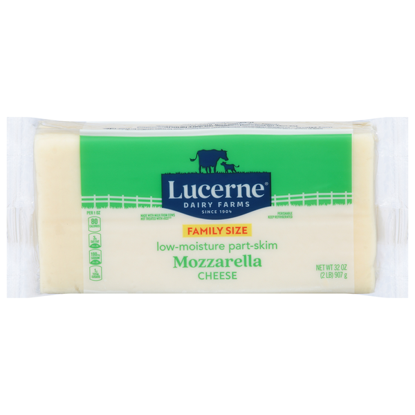 Lucerne Cheese, Low-Moisture, Mozzarella, Part-Skim