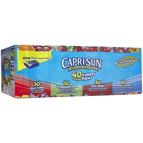 CapriSun Drink - Variety Blend - 4/10-pack juice pouches
