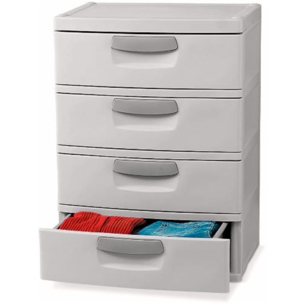 Sterilite 4 Drawer Light Platinum Organizer Each From Fred Meyer