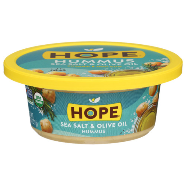 Hope Foods Organic Sea Salt & Olive Oil Hummus Same-Day Delivery