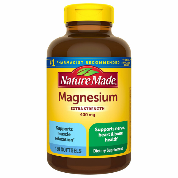 Nature Made Extra Strength Magnesium 400 mg, 180 Softgels