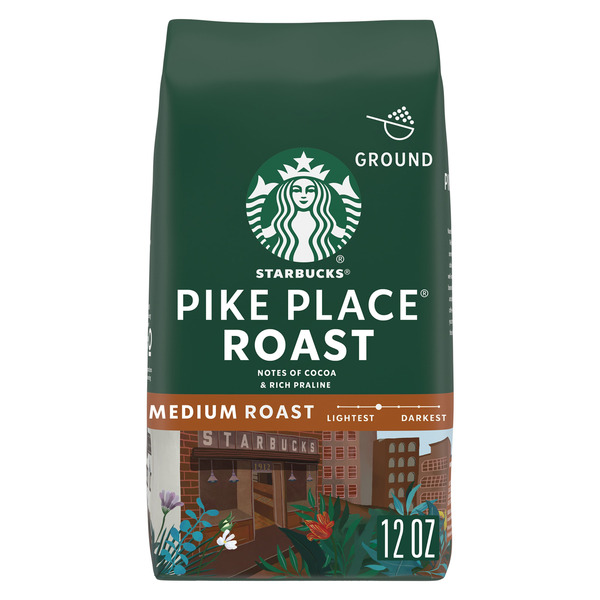 Starbucks Pike Place Medium Roast Ground Coffee Same-Day Delivery