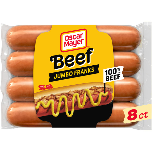 Oscar Mayer Jumbo Beef Beef Franks Hot Dogs