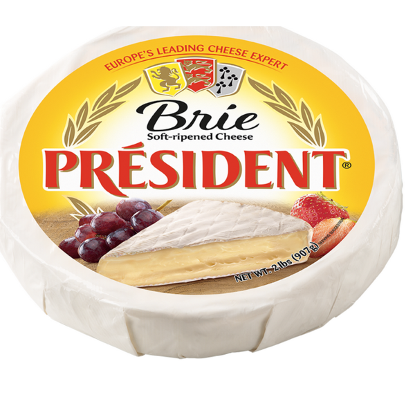 President - Brie Cheese Wheel, Domestic - 2 lbs