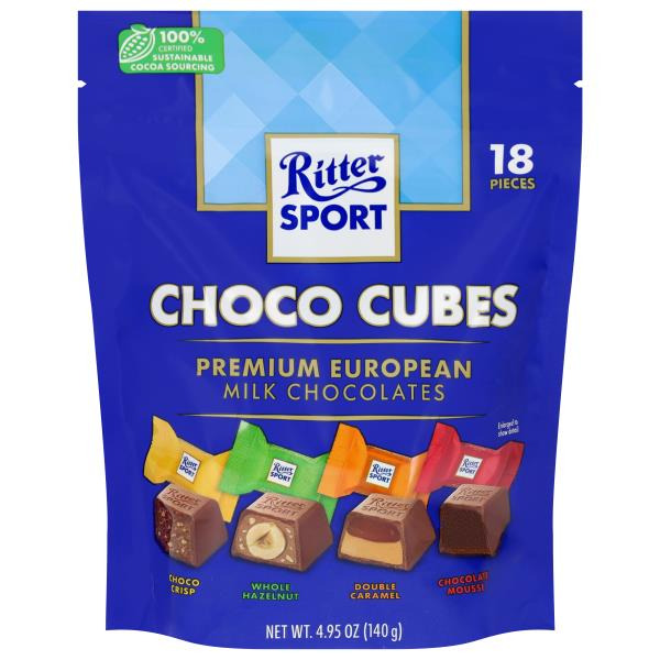 Ritter Sport Choco Cubes Premium European Assorted Milk Chocolates Same ...